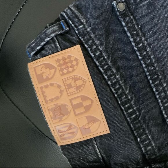 JW ANDERSON X UNIQLO BLACK STRAIGHT LEG JEANS - Picture 4 of 7